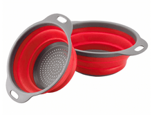 Load image into Gallery viewer, 2pc Foldable Silicone Strainer Set - Round
